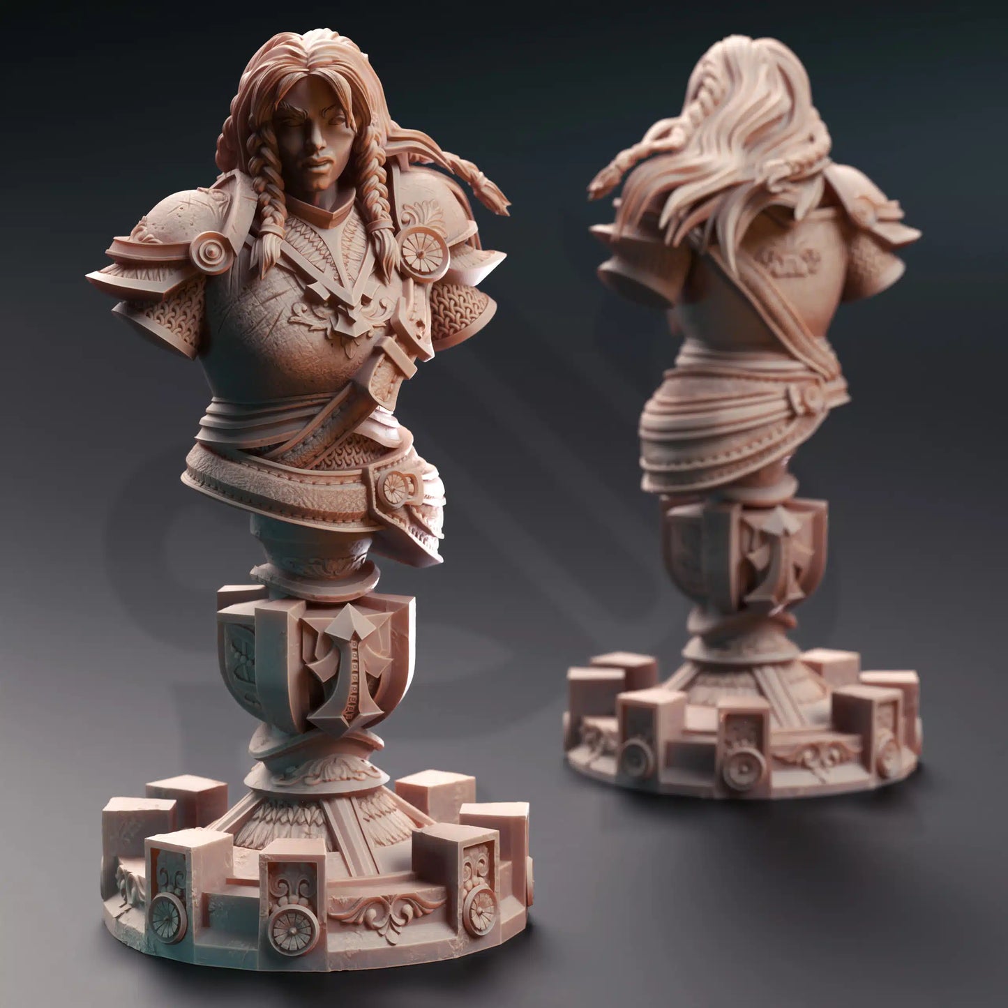 Jorjie of Hvirna – Veteran Fighter (Bust) - 3D Printed Bust