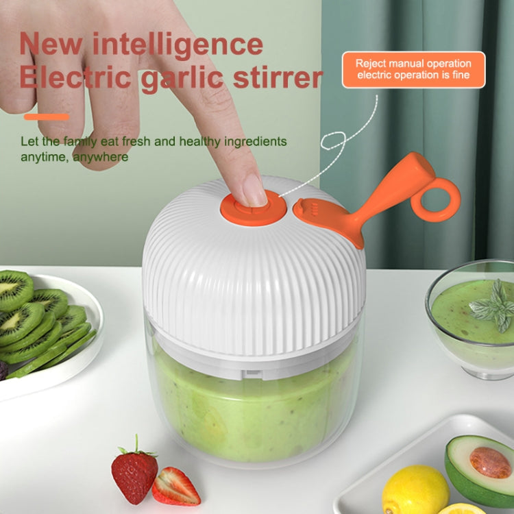 REMAX SL-BM03 Rechew Series Wireless Electric Garlic Stirrer Cordless Portable Food Processor (Green)