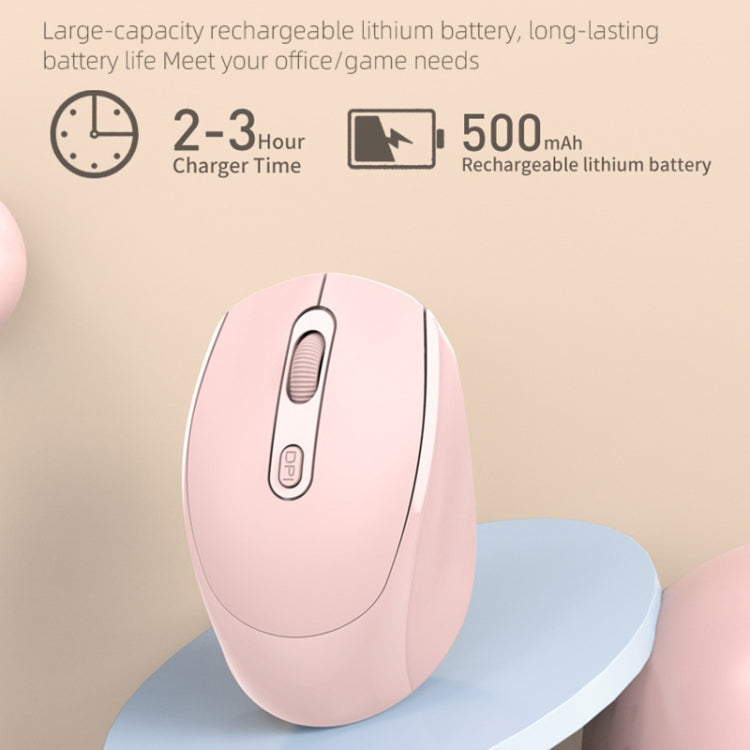 M107 4-buttons 1600 DPI 2.4GHz Wireless Mouse, Battery Version (White)