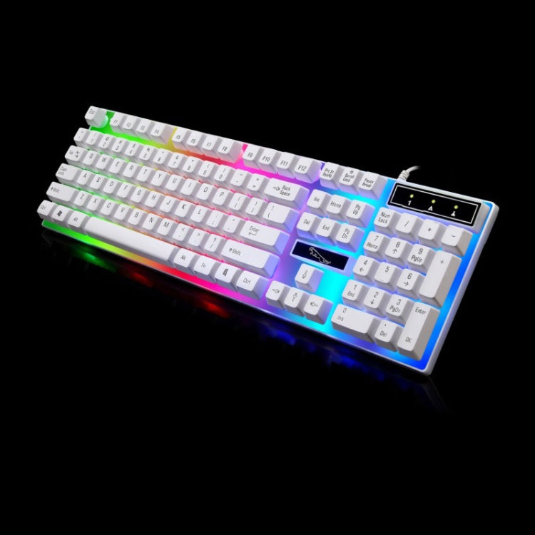 ZGB G21 104 Keys USB Wired Mechanical Feel Colorful Backlight Office Computer Keyboard Gaming Keyboard