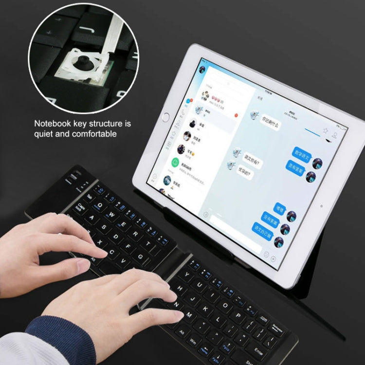 K018 USB Charging Foldable 67 Keys Bluetooth Wireless Keyboard