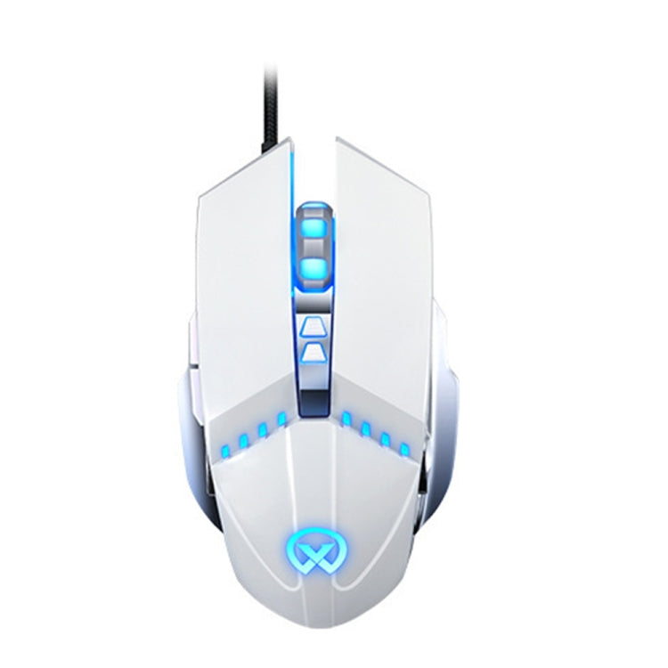 GM20 3200DPI 4-modes Adjustable 7-keys RGB Light Wired Gaming Mouse, GM20 Black, GM20 White