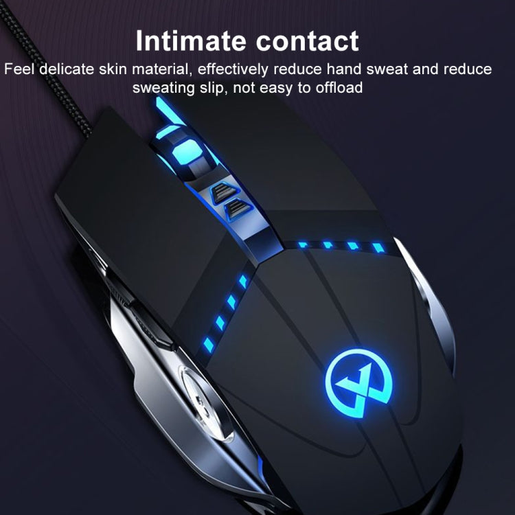 GM20 3200DPI 4-modes Adjustable 7-keys RGB Light Wired Gaming Mouse, GM20 Black, GM20 White
