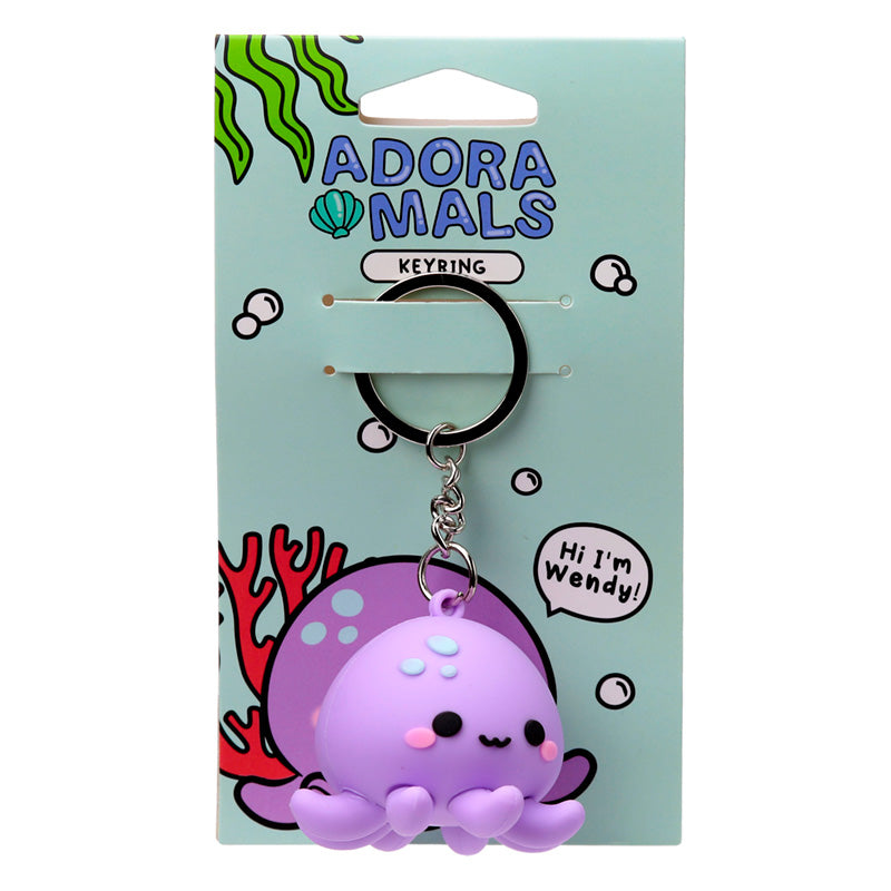 3D PVC Keyring - Adoramals Wendy the Octopus