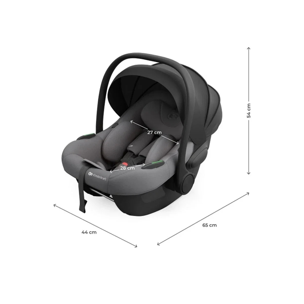 Kinderkraft Endura Safe Car Seat Modular System - Grey
