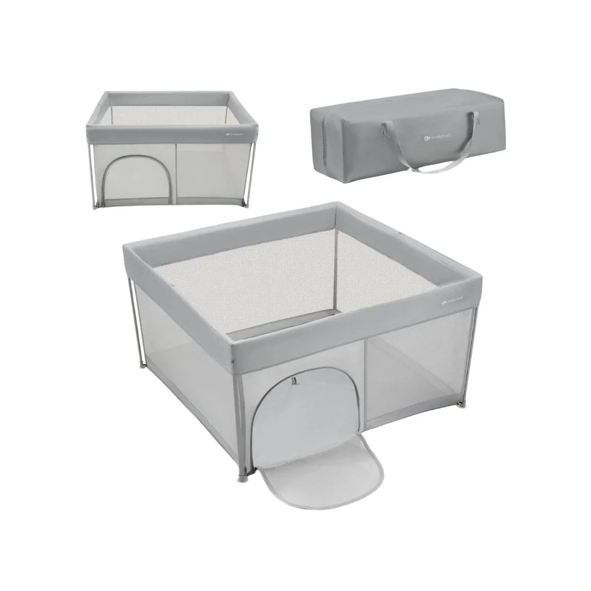 Kinderkraft Ziki Playpen - Grey