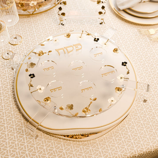 Ornate Garden Seder Plate