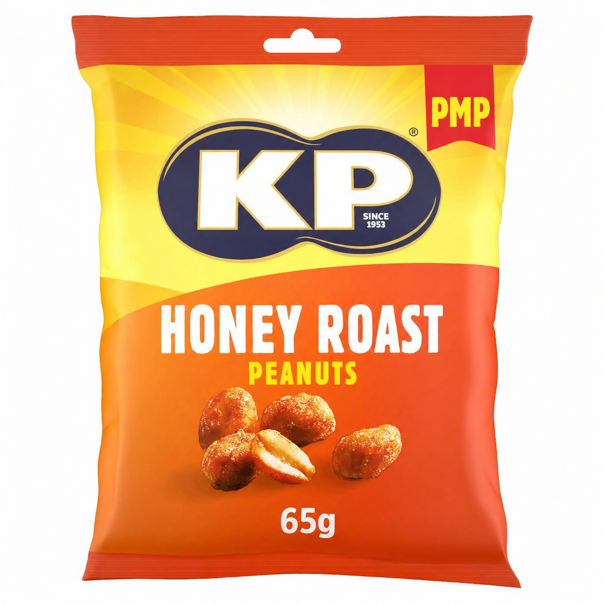 KP Honey Roast Peanuts PMP 65g  (Pack of 16)