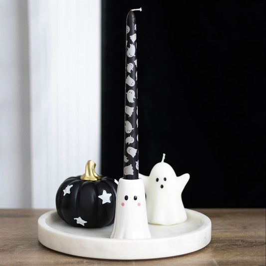 Sweet Ghost Candle Holder with Taper Candle