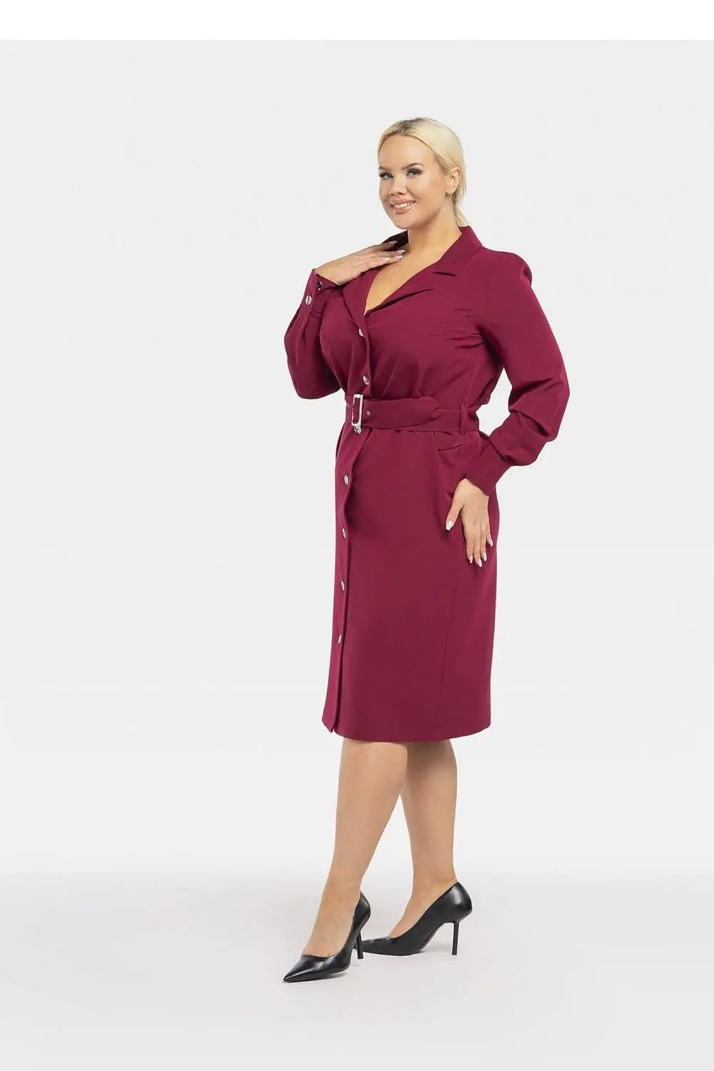 Karko classic collar massimo dress
