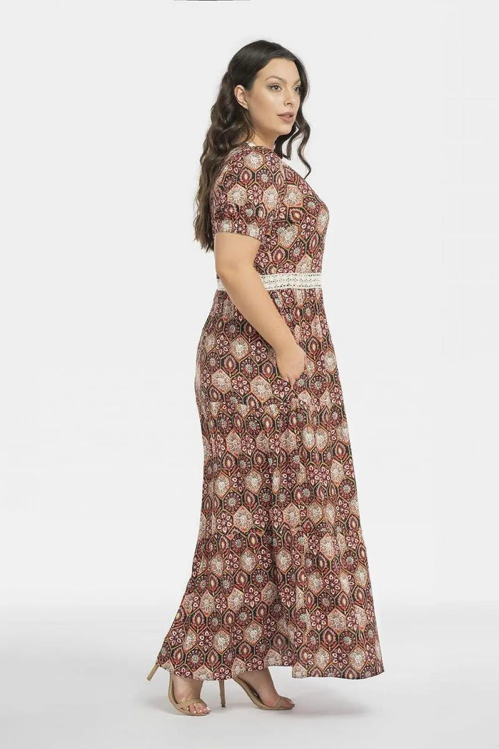 Karko lightweight viscose fabric flora dress