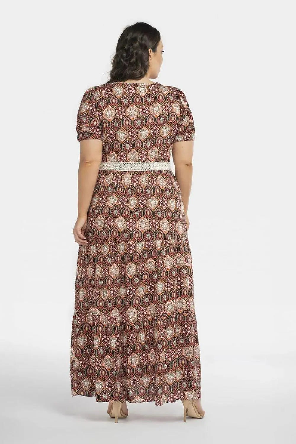 Karko lightweight viscose fabric flora dress