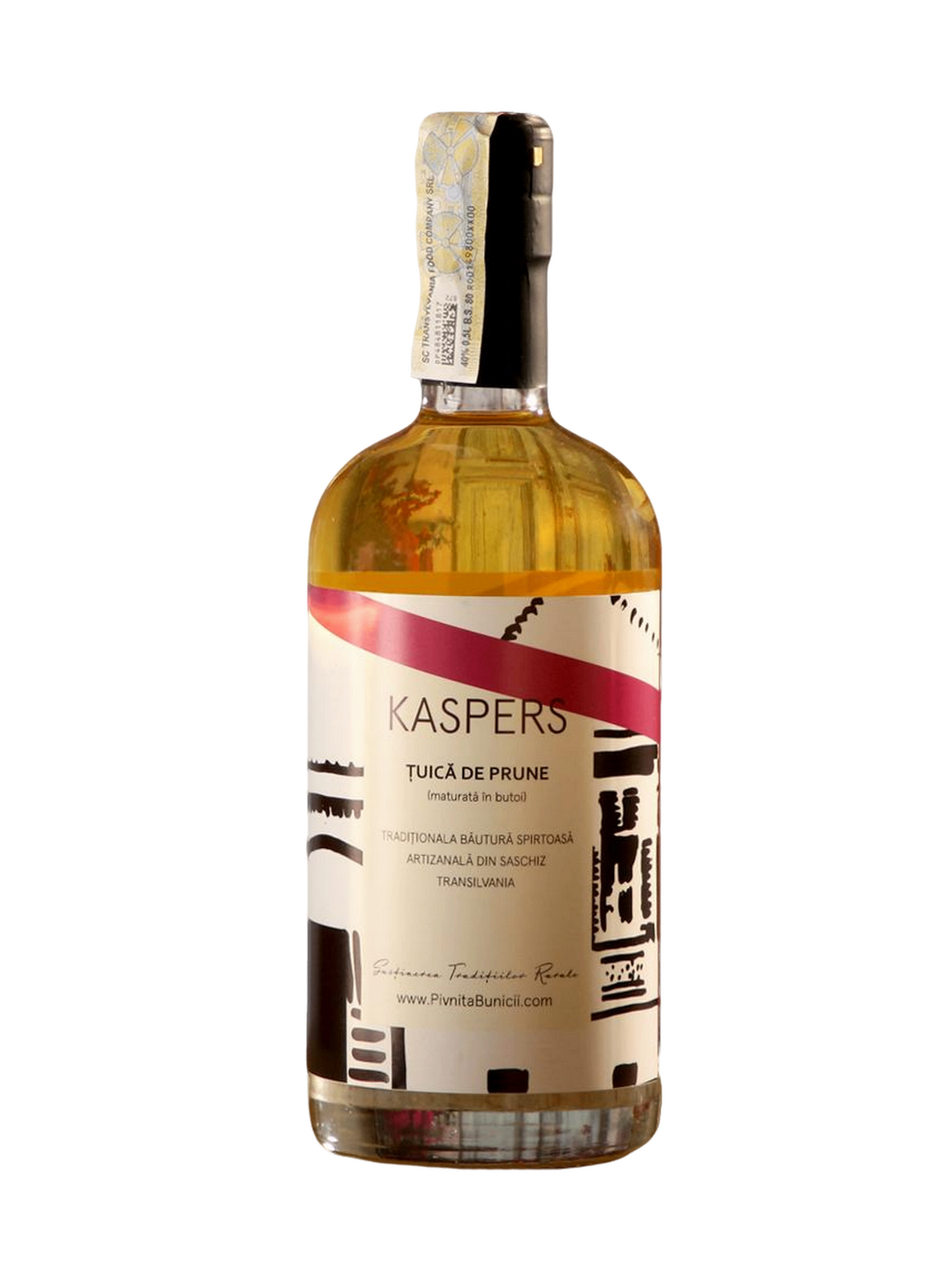 Kaspers Artisanal Plum Schnapps (Tuica prune) 500ml