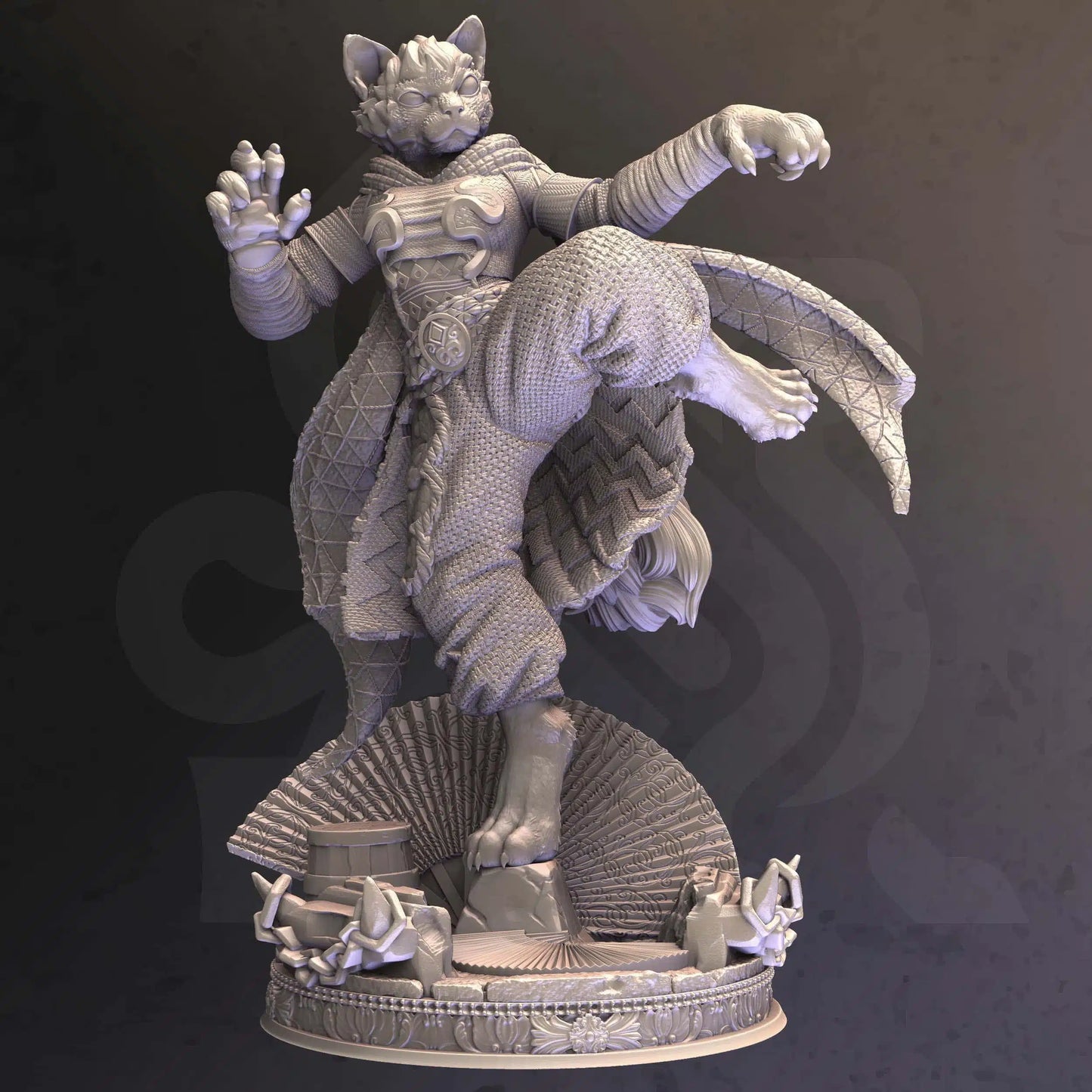Katrin Veldius – Travelling Assassin - 3D Printed Monk Character Miniature