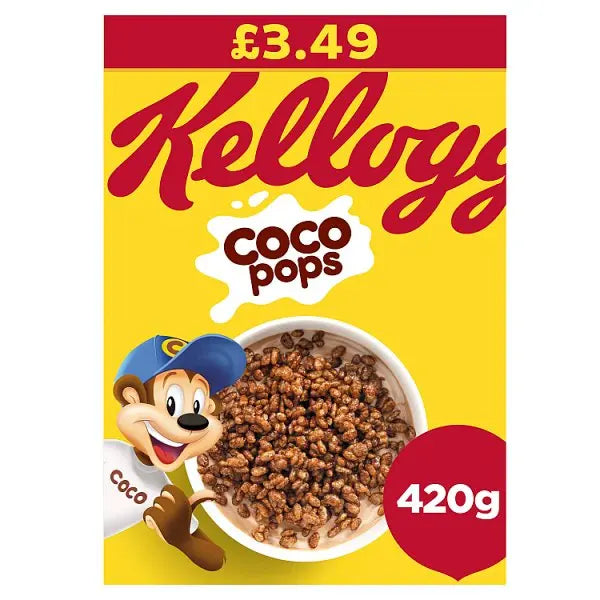 Kellogg's Coco Pops Breakfast Cereal 6 x 420g (Case of 6)
