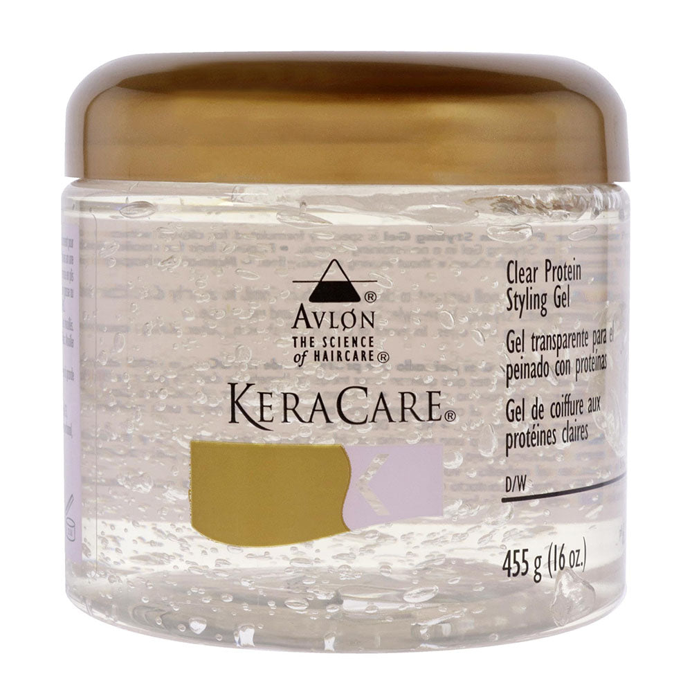 Keracare Clear Protein Styling Gel 16 oz / 473 ml - Superior Hold & Shine