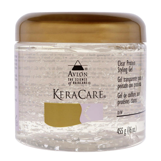 Keracare Clear Protein Styling Gel 16 oz / 473 ml - Superior Hold & Shine