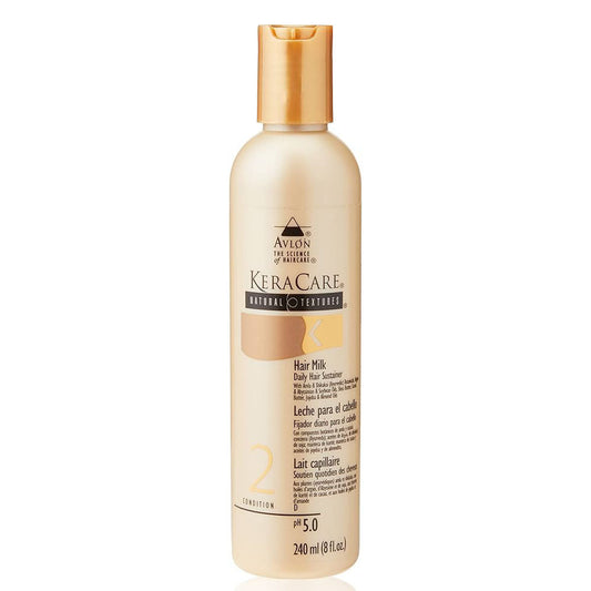 Keracare Natural Textures Hair Milk Daily Hair Sustainer 8 oz / 237 ml - For Dry, Frizzy Curls & Coils