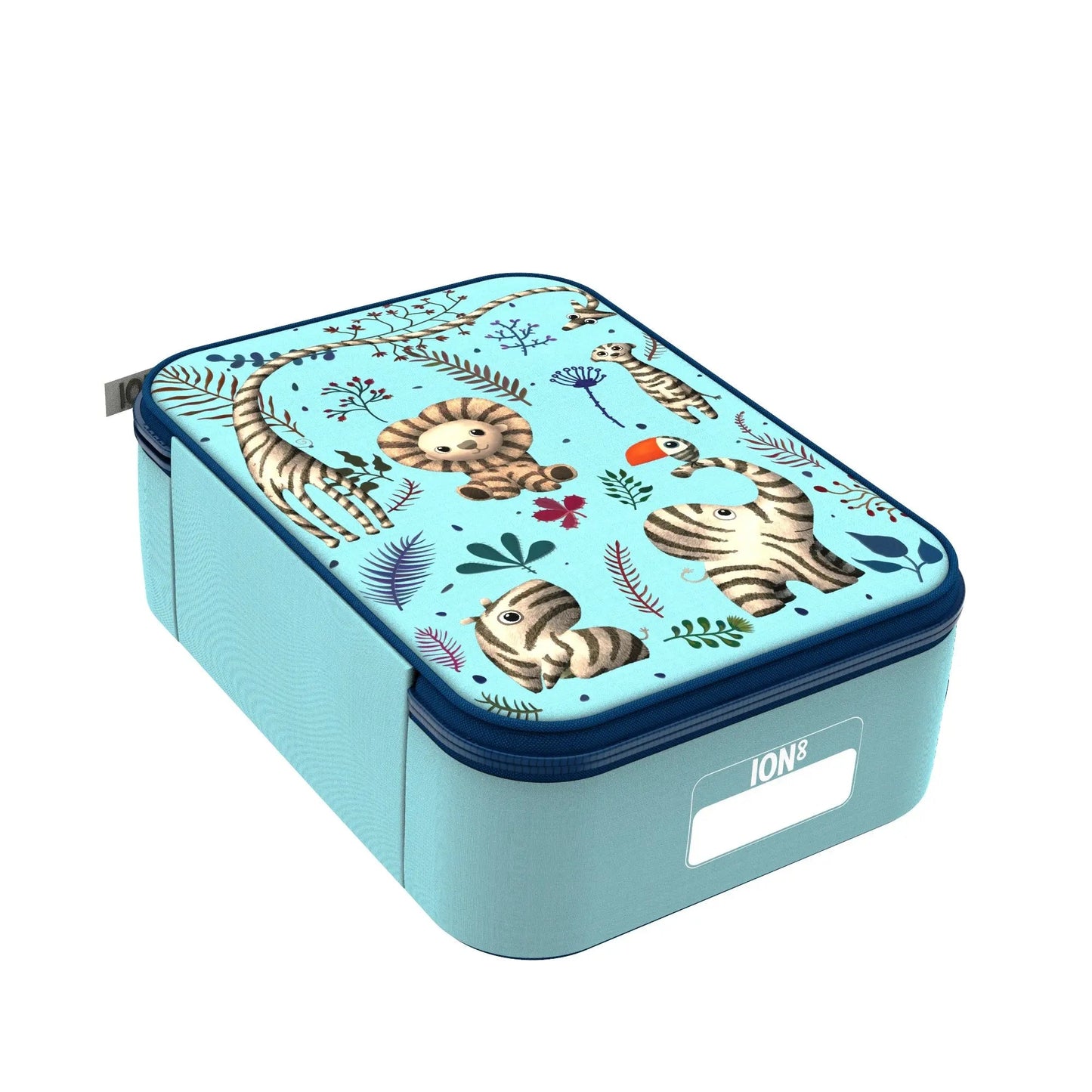 Kids Lunch Bag, Insulated, Zebra Fans, Medium