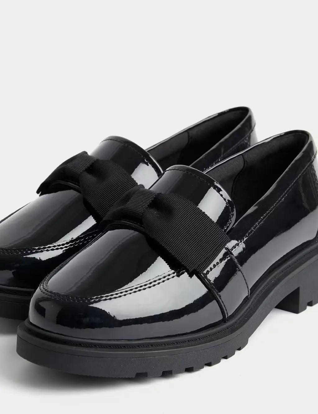 Kids' Chunky Loafer Leather School Shoes (2½ Large - 7 Large)