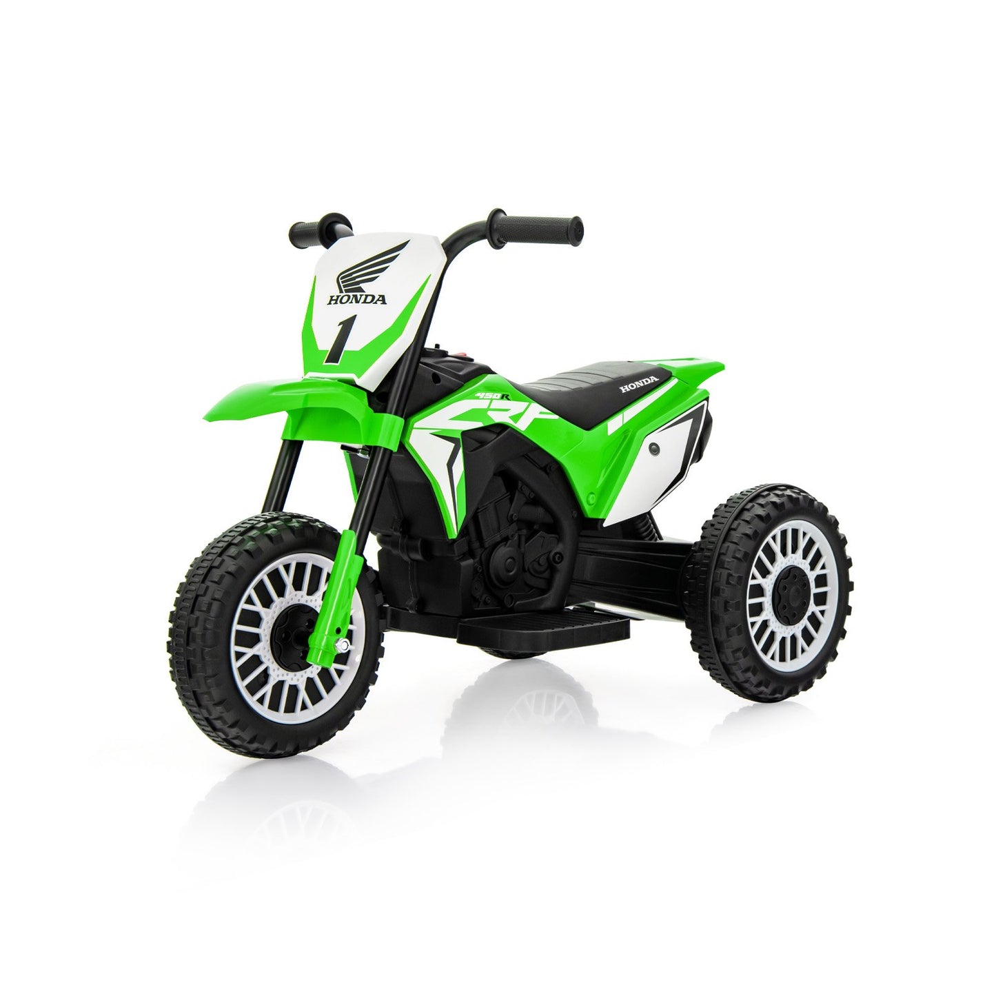 Honda Licensed Kids Ride On Motorbike with Horn Anti-slip Handlebars-Red