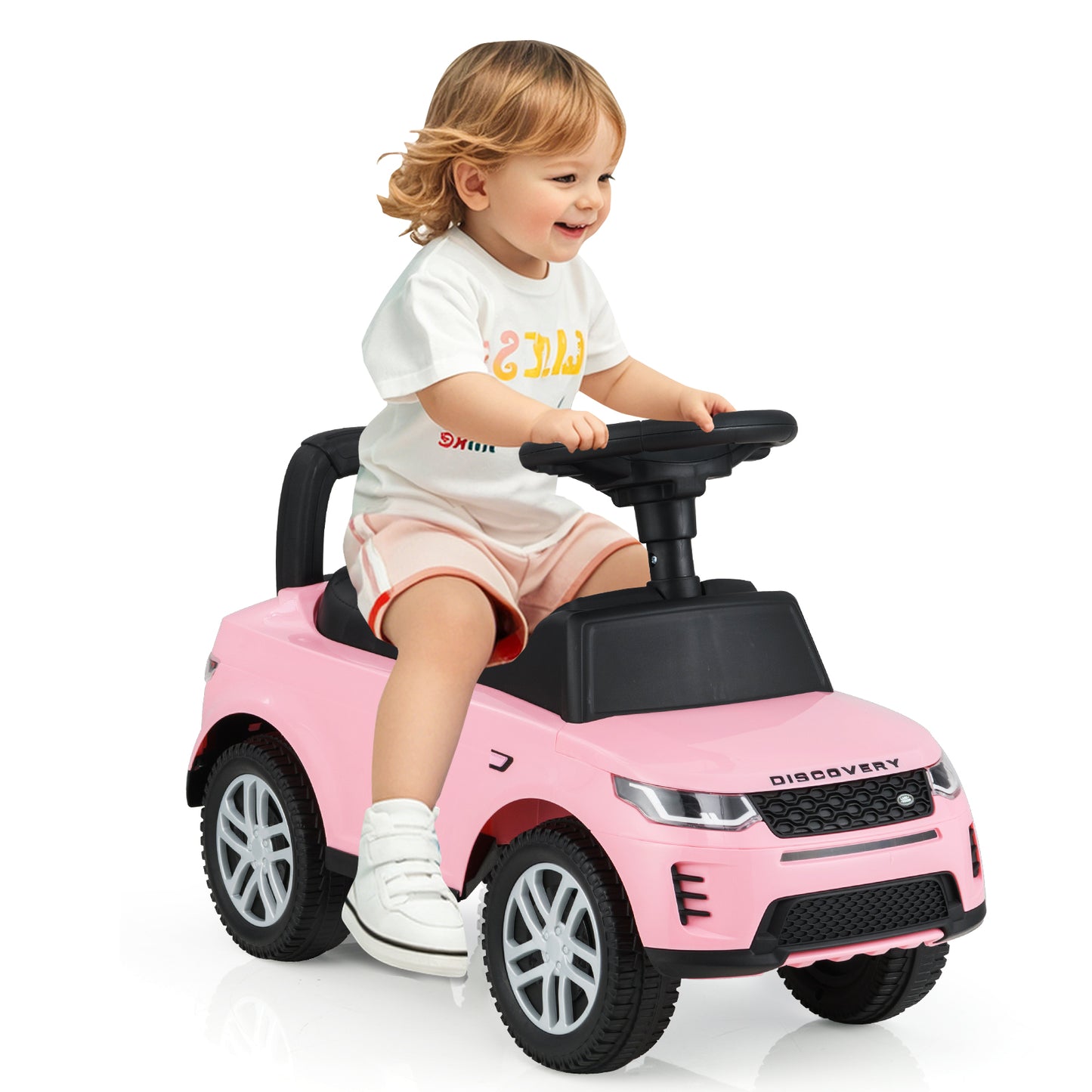 Kids Ride On Push Car Foot-to-Floor Walking Sliding Toy Car-Black