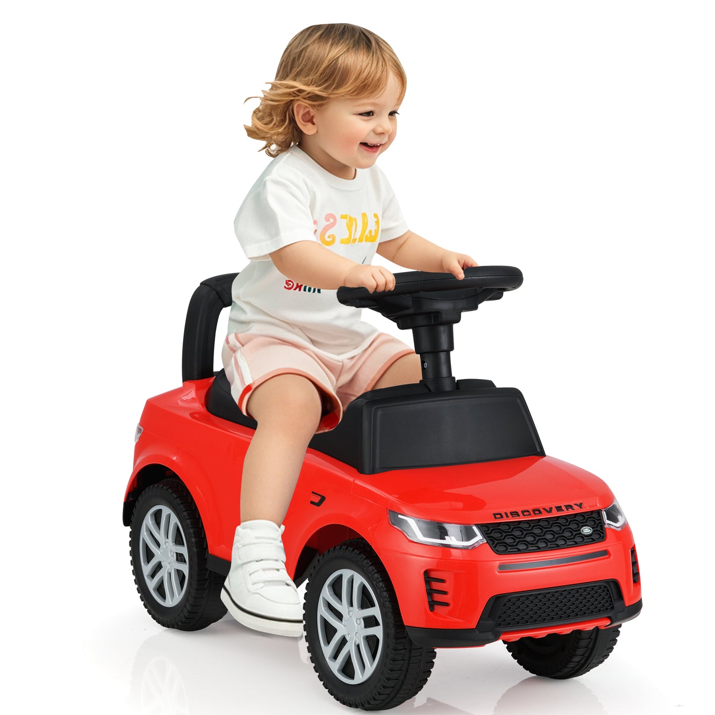 Kids Ride On Push Car Foot-to-Floor Walking Sliding Toy Car-Black
