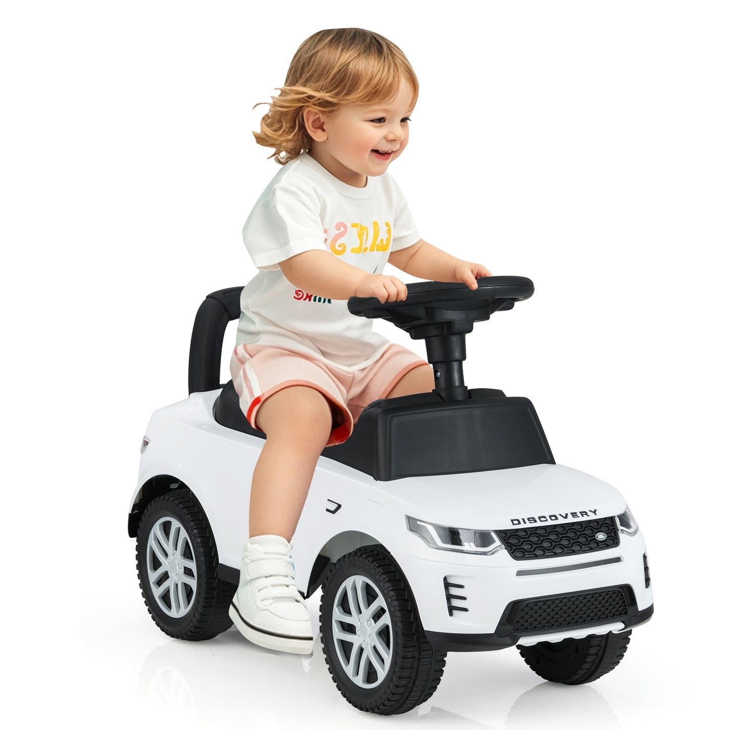 Kids Ride On Push Car Foot-to-Floor Walking Sliding Toy Car-Black