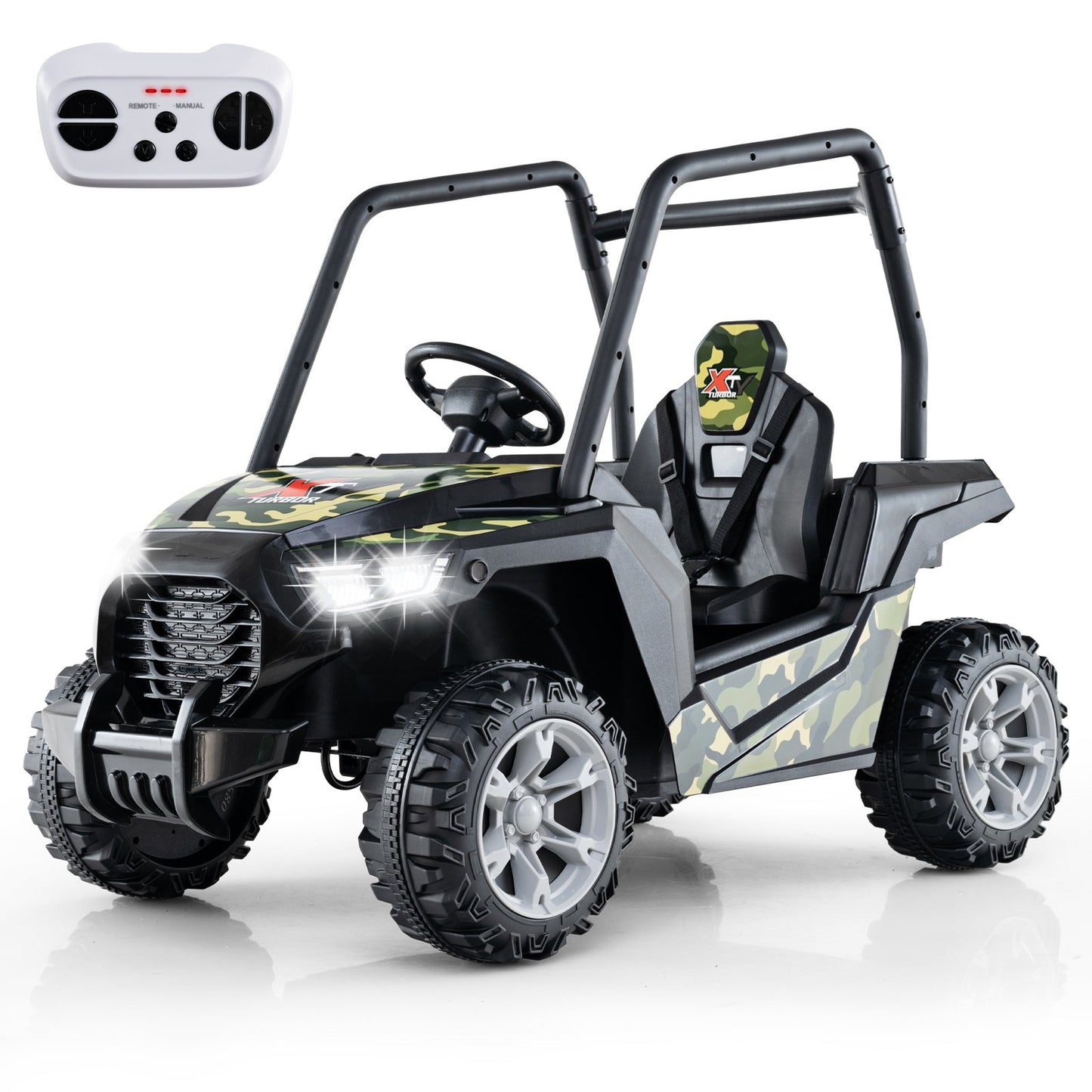 24V Kids Ride-on Car with 3 Adjustable Speeds-Black