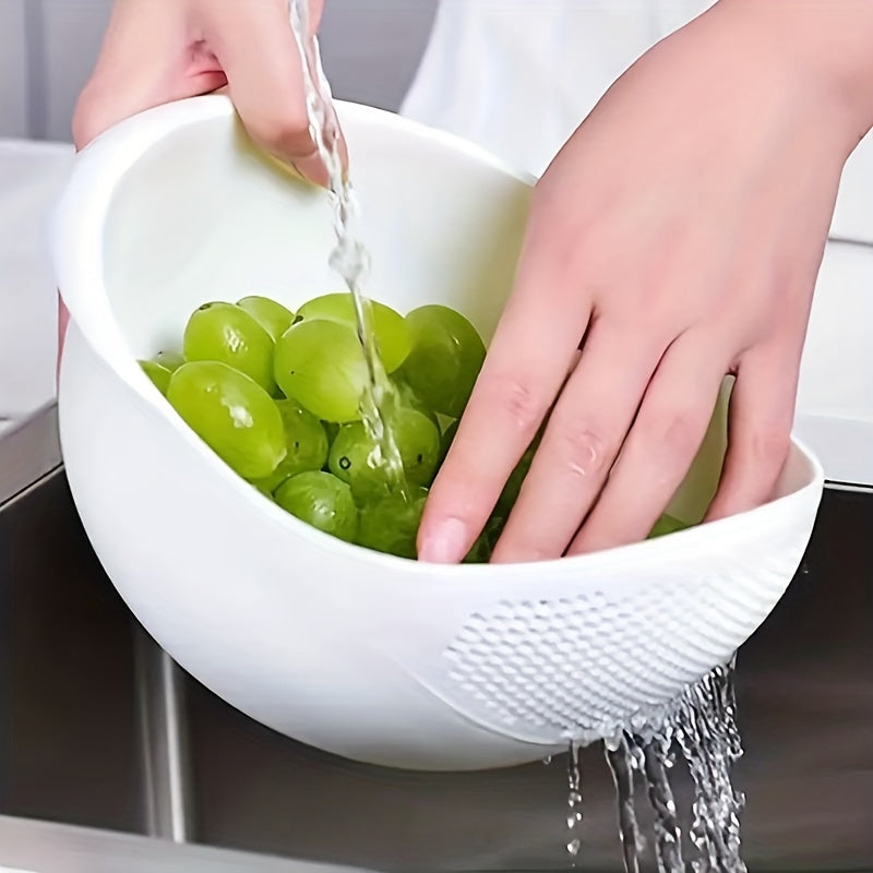 Multi-Functional Kitchen Washing Basket & Sieve - for Rinsing Rice, Vegetables, Fruits - Space-Saving Strainer