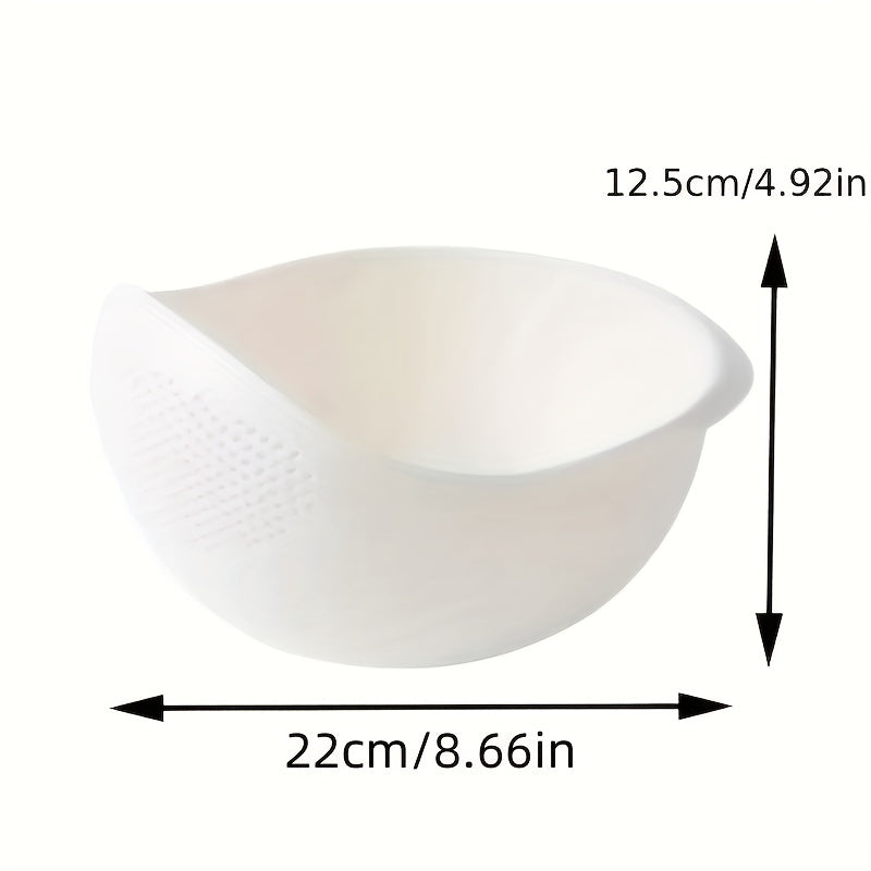 Multi-Functional Kitchen Washing Basket & Sieve - for Rinsing Rice, Vegetables, Fruits - Space-Saving Strainer