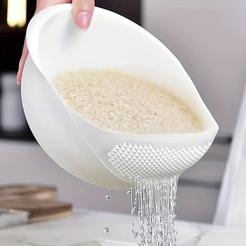 Multi-Functional Kitchen Washing Basket & Sieve - for Rinsing Rice, Vegetables, Fruits - Space-Saving Strainer