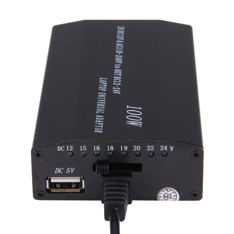 Laptop Notebook Power 100W Universal Charger with Car Charger & AC Power Adapter & 8 Power Adapters & 1 USB Port for Samsung, Sony, Asus, Acer, IBM, HP, DELL, UK Plug, UK Plug, AU Plug, EU Plug