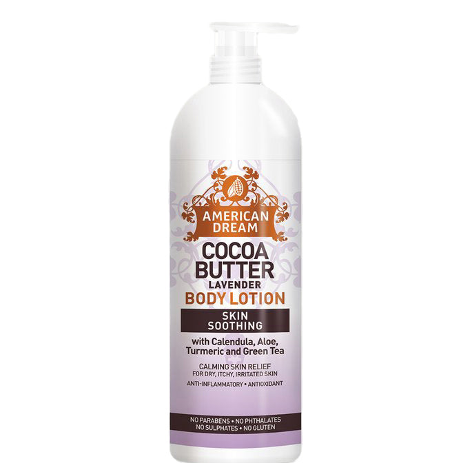 American Dream Cocoa Butter Lavender Body Lotion 16oz – Daily Moisturiser for Dry Skin