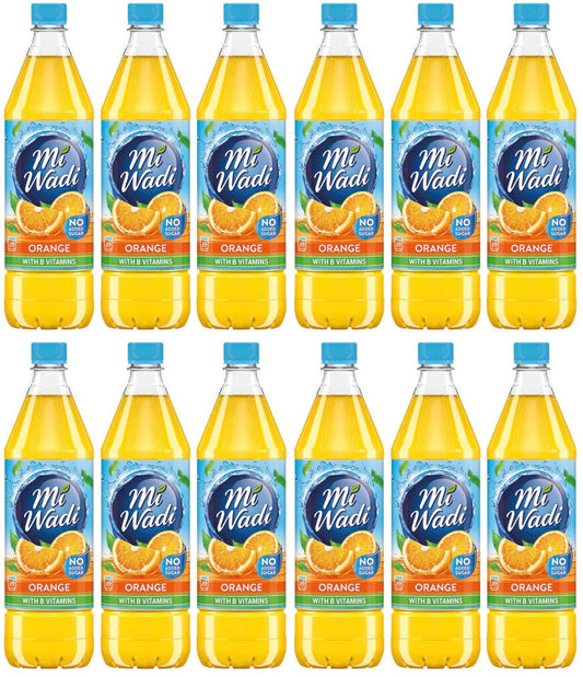 12 x Miwadi Orange 1L