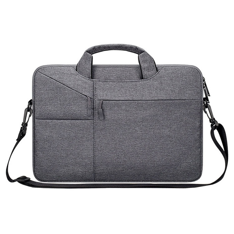 ST02S Waterproof Tear Resistance Hidden Portable Strap One-shoulder Handbag for 14.1 inch Laptops, with Suitcase Belt, ST02S 14.1 inch Navy Blue, ST02S 14.1 inch Black, ST02S 14.1 inch Dark Gray, ST02S 14.1 inch Pink, ST02S 14.1 inch Light Grey