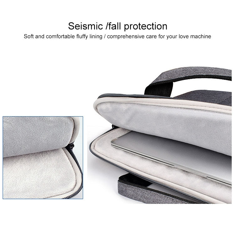 ST02S Waterproof Tear Resistance Hidden Portable Strap One-shoulder Handbag for 14.1 inch Laptops, with Suitcase Belt, ST02S 14.1 inch Navy Blue, ST02S 14.1 inch Black, ST02S 14.1 inch Dark Gray, ST02S 14.1 inch Pink, ST02S 14.1 inch Light Grey
