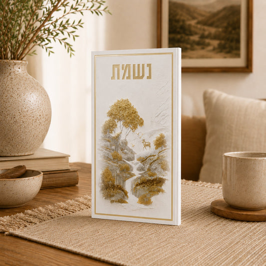 Blossom Cascade Leather Nishmas Booklet