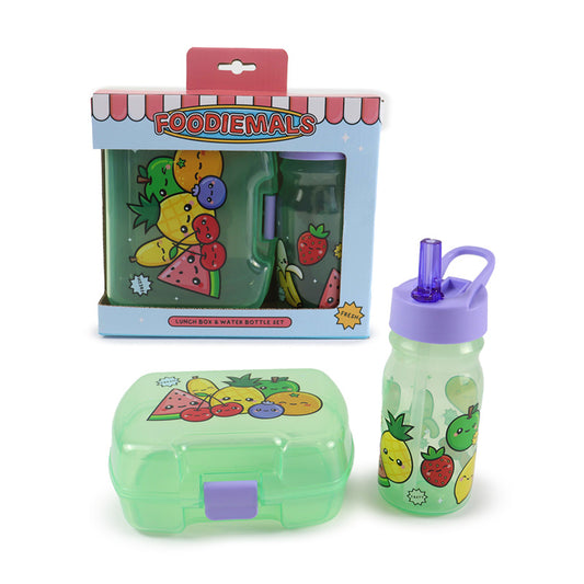 Foodiemals Lunch Box & Water Bottle Set
