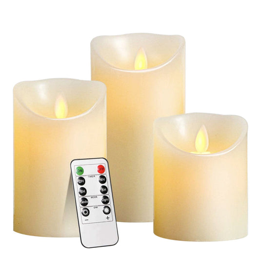 Flame-less LED Candles with Remote