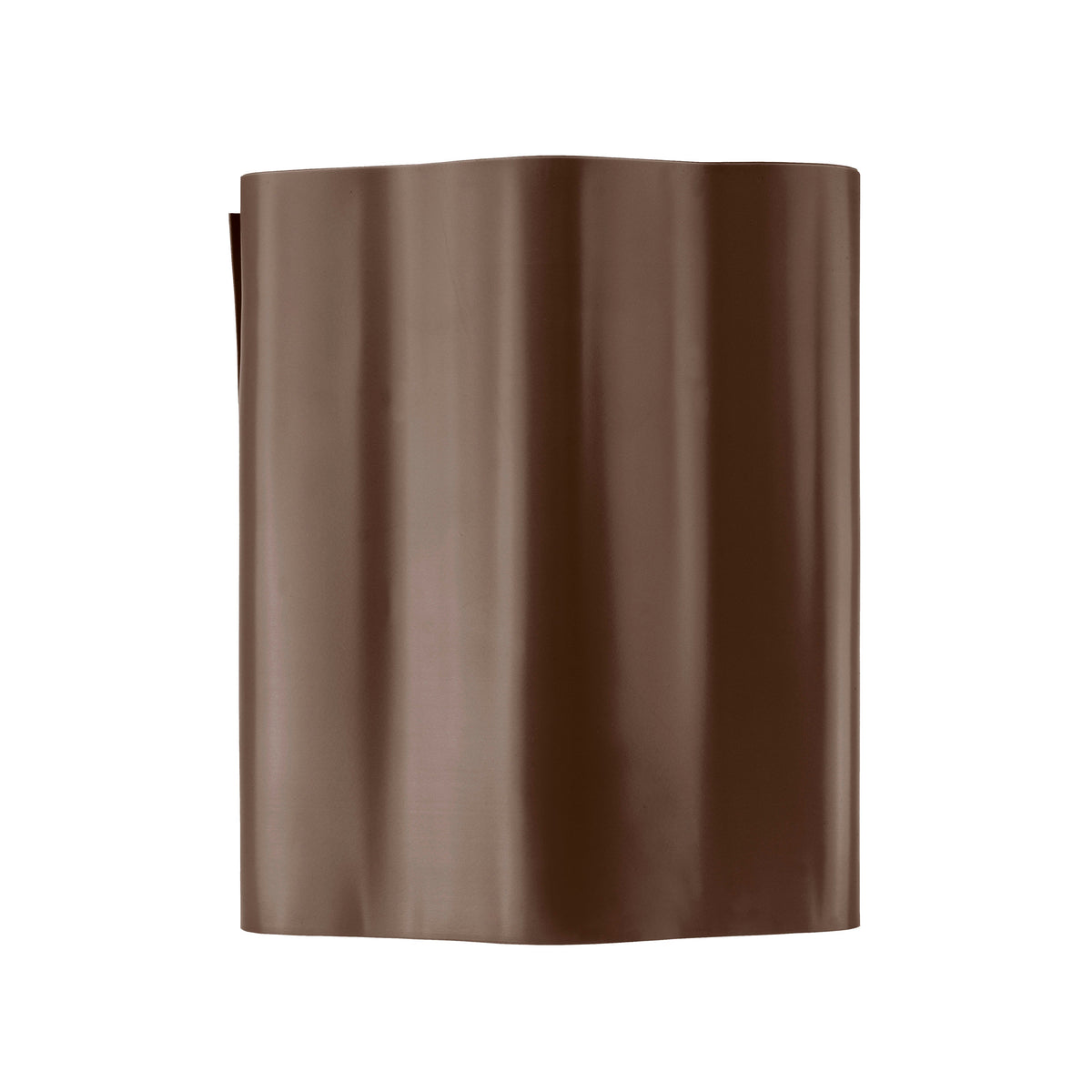 Wavy Plastic Garden Lawn Edging, H=15CM, L=9M, Brown