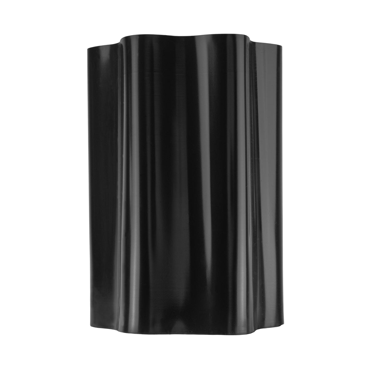Wavy Plastic Garden Lawn Edging, H=20CM, L=9M, Black