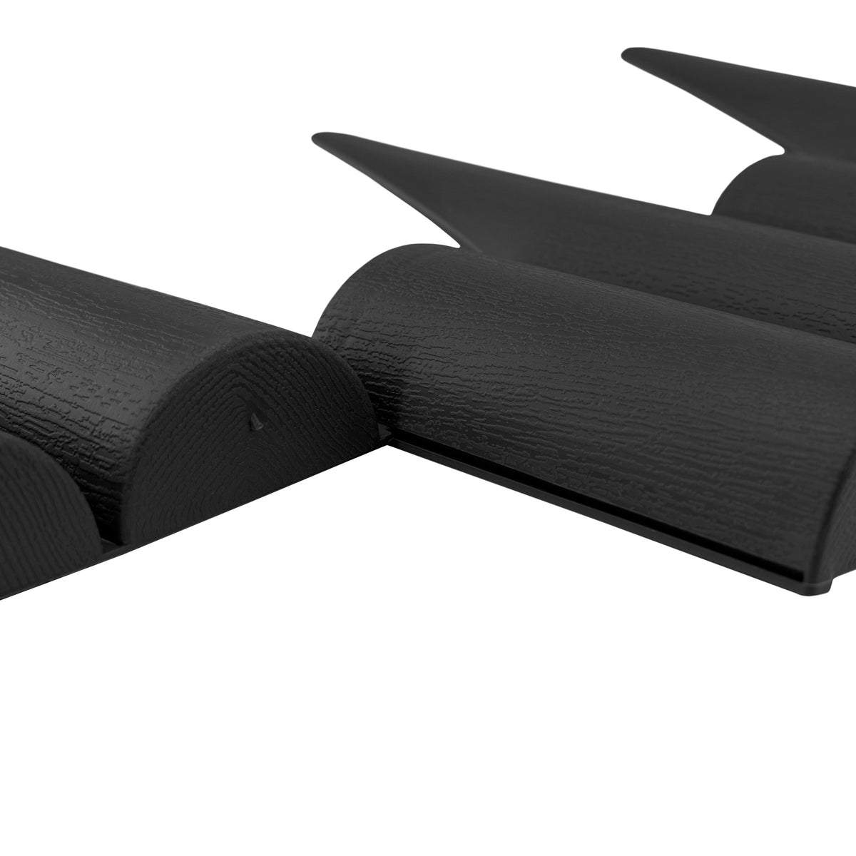 Lawn Edging, Plastic Palisade Wood Effect, 2.5m Box, Black