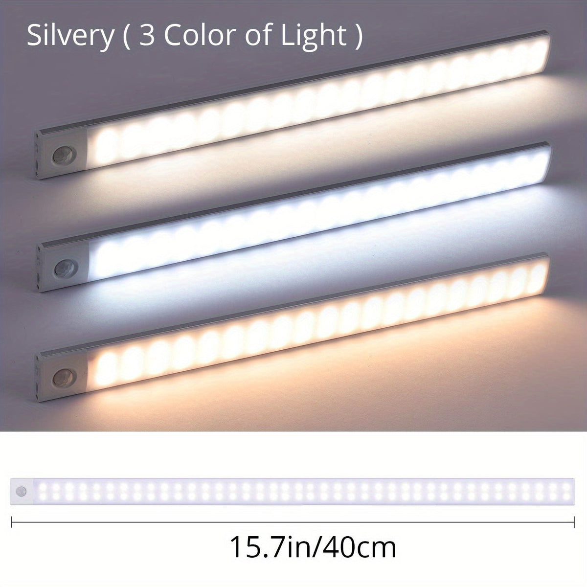 LED Motion Sensor Cabinet Light - USB Rechargeable, Wireless Strip for Cupboard & Kitchen