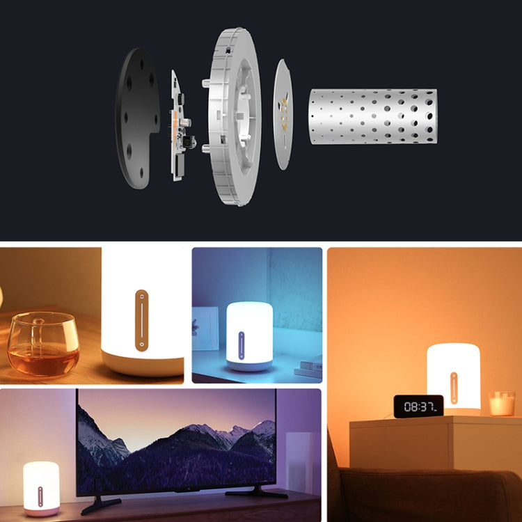 Original Xiaomi Mijia Bedside Lamp 2 LED Night Light Touch & Smart App Control, Bedside Lamp