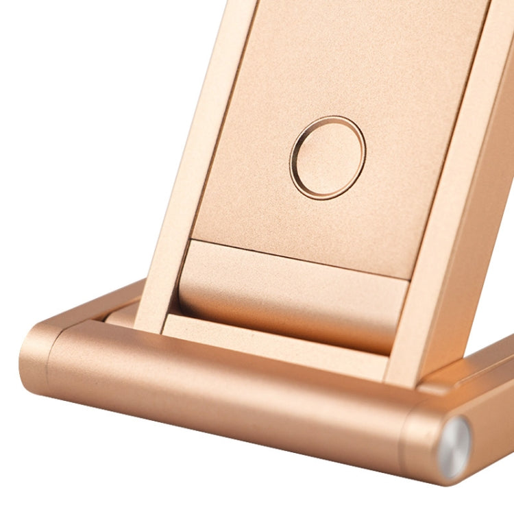 LED Desk Lamp 3W Folding Adjust USB Charging Eye Protection Table Lamp(Gold)
