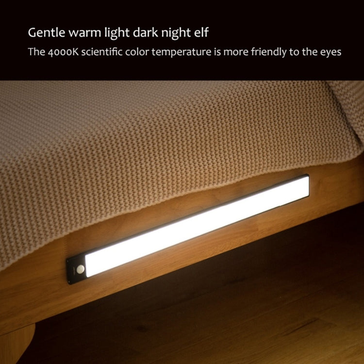 40cm Original Xiaomi Youpin YEELIGHT LED Smart Human Motion Sensor Light Bar Rechargeable Wardrobe Cabinet Corridor Wall Lamps(Silver)