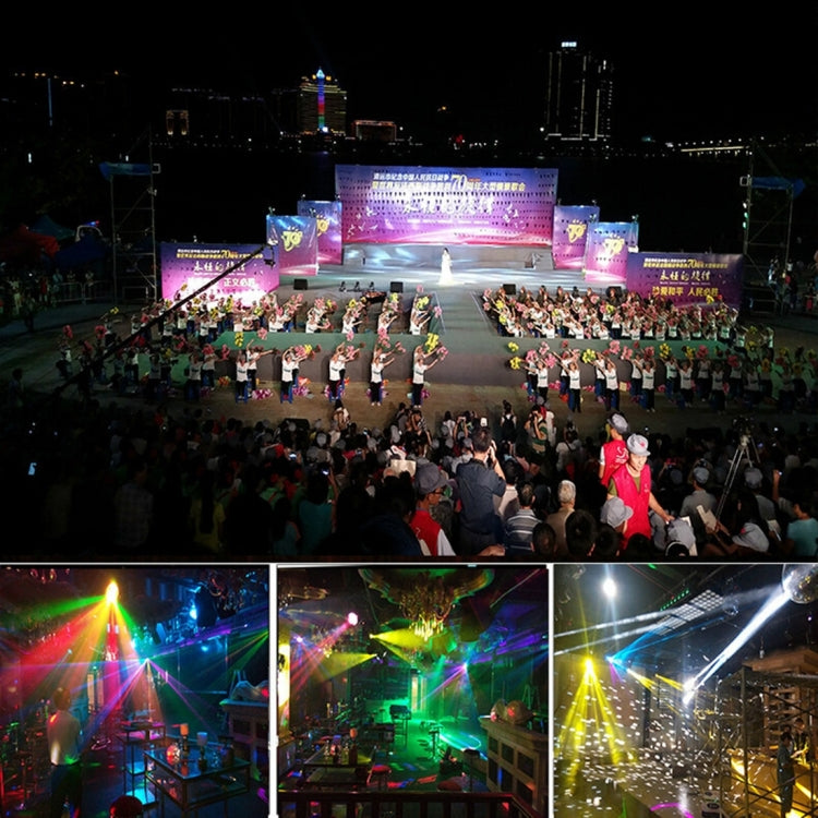 Master / Slave / DMX512 / Auto Run / Sound Control Modes, AC 220V