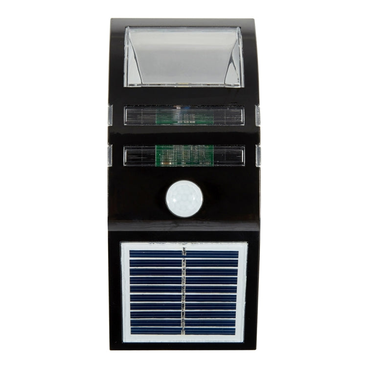 LAMPZOOE CL-102 0.2W White Light PIR Sensor Solar Light , 80 LM 6000-6500K Outdoor Wall Light with 5V 0.5W Solar Panel(Black)