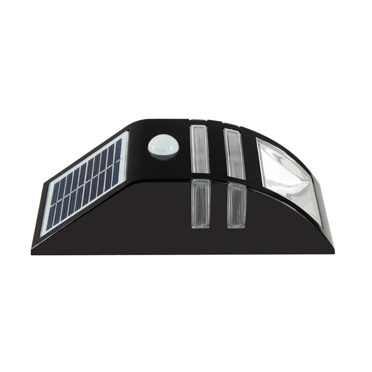 LAMPZOOE CL-102 0.2W White Light PIR Sensor Solar Light , 80 LM 6000-6500K Outdoor Wall Light with 5V 0.5W Solar Panel(Black)